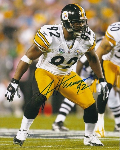 JAMES HARRISON SIGNED AUTOGRAPH 8 X 10 PHOTO PITTSBURGH STEELERS