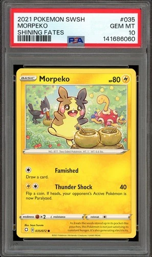 Pokemon TCG Sword & Shield Shining Fates #035 Morpeko PSA 10