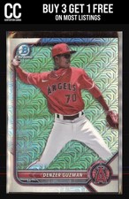 2022 Bowman Chrome #BCP-220 Denzer Guzman Prospects Mojo Refractor Angels