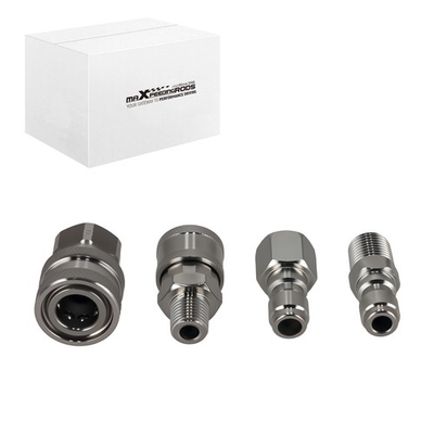 #ad 1 4in NPT Quick Connect Pressure Washer Adapter Stainless Steel 4pc $14.90