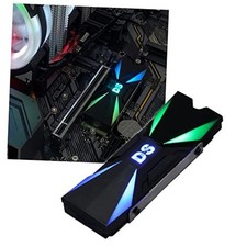DS M2 SSD Heat Sink with 3PIN LED ARGB Header, Thermal Silicone pad for NGFF