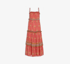 Beautiful and rare FARM Rio "Coqueirissimo" tiered maxi dress, size M
