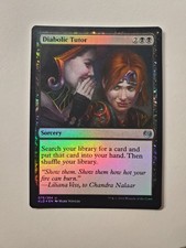 MTG Magic FOIL Diabolic Tutor Kaladesh HP (See Photos)