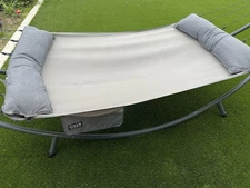 Lightly Used Eno Supernest SL Hammock & Solopod XL Hammock Stand. Pebble Grey.