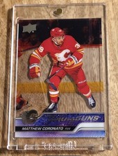 2023-24 Upper Deck Young Guns Matthew Coronato #201 Clear Cut MINT Rookie Flames