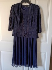 R M Richards Women s Navy Special Occasion Mother Bride Dress Jacket Size 6P