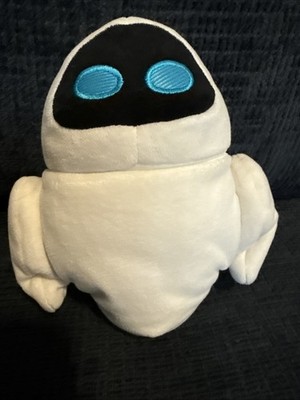 Wall-E Eve Robot Plush Swivel Head White 7'' Disney Store Pixar