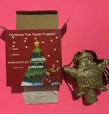 Néw open box Christmas tree topper projector