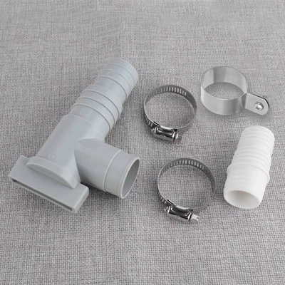 Motorhome Waste Water Tank Drain Tap & Pipe Adapter & Clamp & Mounting Bracket - Photo 1/4