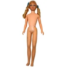 Vtg Barbie Sausage Curl Skipper Doll Blonde Twist N Turn Mattel Taiwan #1105