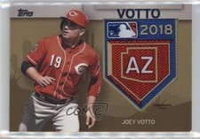 2018 Topps MLB Spring Training Logo Gold 24/50 Joey Votto #STP-JV Patch 09if