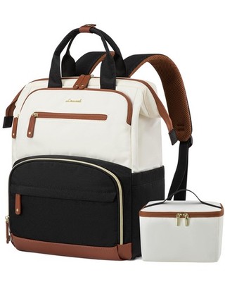 LOVEVOOK Lunch Backpack for Women, 15.6 Inch Laptop Bag with Insulated Cooler...