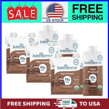 3 pack Kate Farms High Protein Nutritional Chocolate Shake 11 fl oz