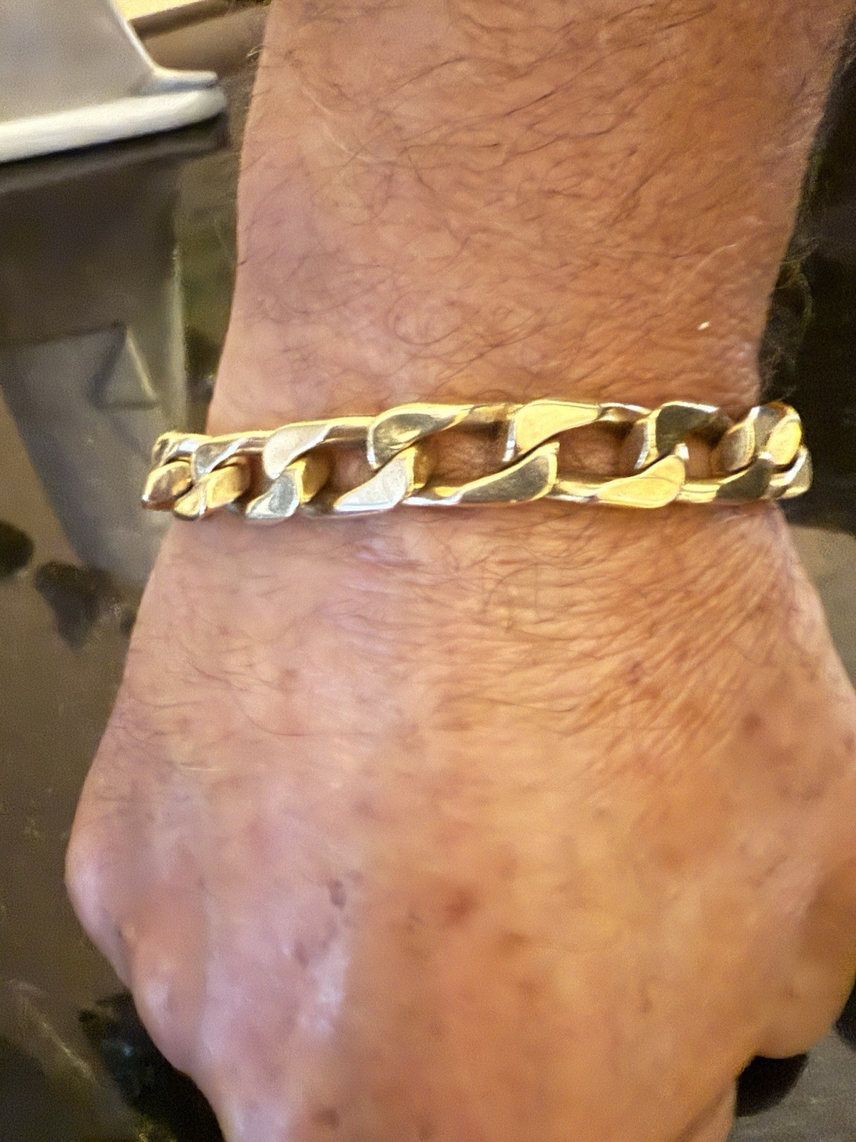 Men’s Solid 14k Gold Bracelet - image 1