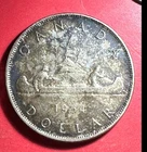 1954 $1 SILVER Dollar Canada Queen Elizabeth Old Canadian Coin! Low Mintage 247K