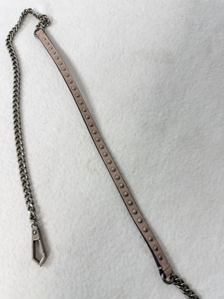 Michael Kors? 斜挎包替换带粉色皮革链条银色 45 — 第 2/4 张图片