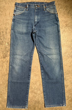 Vintage 80s Wrangler No Fault Denim USA Made Jeans 30x29 Bell Zip Western Cowboy