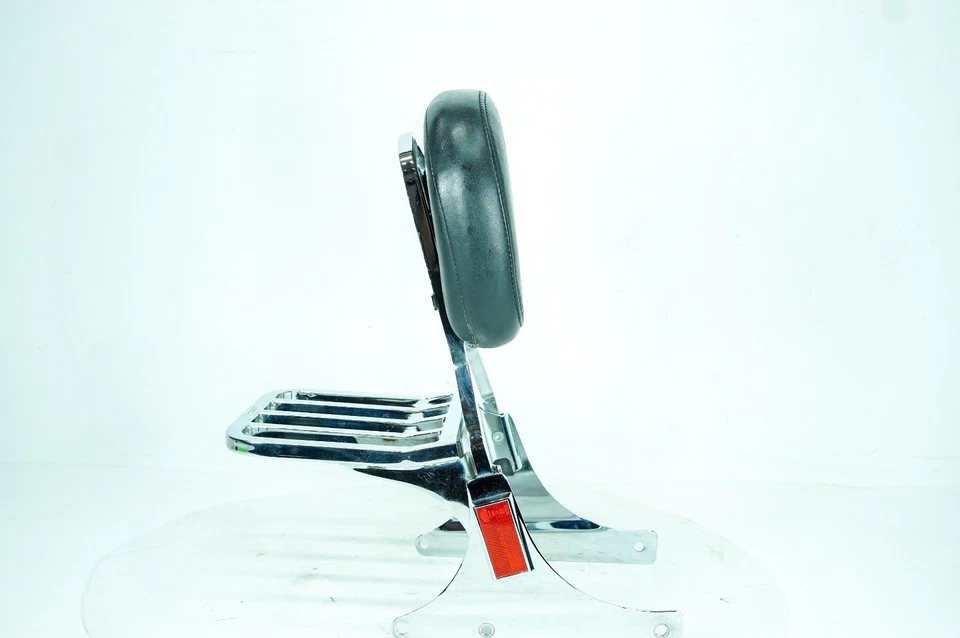 04 Harley Heritage Softail Classic Rear Sissy Bar Pass Backrest Cushion Pad 1361 - Image 2 of 4