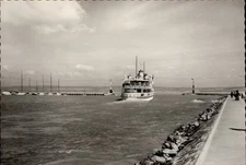 RPPC Siofok Hungary Jetty vintage postcard y719