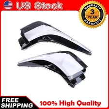 Fit Cadillac ATS 2013 2014 2015-2017 2018 Pair Headlight Lamp Cover Clear Lens
