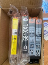 Genuine Canon CLI-581 BK Black Ink x2 + 581XXL Black & Yellow Compatible