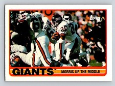 1989 Topps #165b Giants Team Leaders (Morris Up the Middle) New York Giants