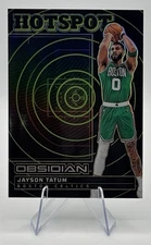 2024-25 Panini Obsidian Hotspot Black #4 Jayson Tatum /125