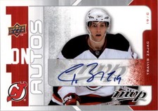 2008-09 Upper Deck MVP One on One Autographs Travis Zajac David Clarkson Auto