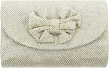 Small Sparkly Evening Clutch With Bow 6 Inch Womens Evening Bag Purse