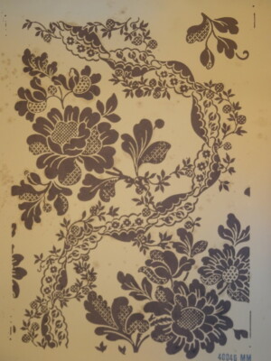 WALLPAPER BOARD XX° MANUFACTURE ZUBER ARCHITECTURE DECORATION TAPESTRY ah