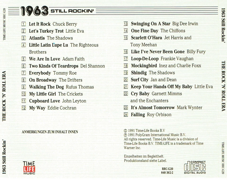 (CD) The Rock 'N' Roll Era – 1963 Still Rockin'- Chuck Berry, Little Eva,Shadows - Bild 2 von 2