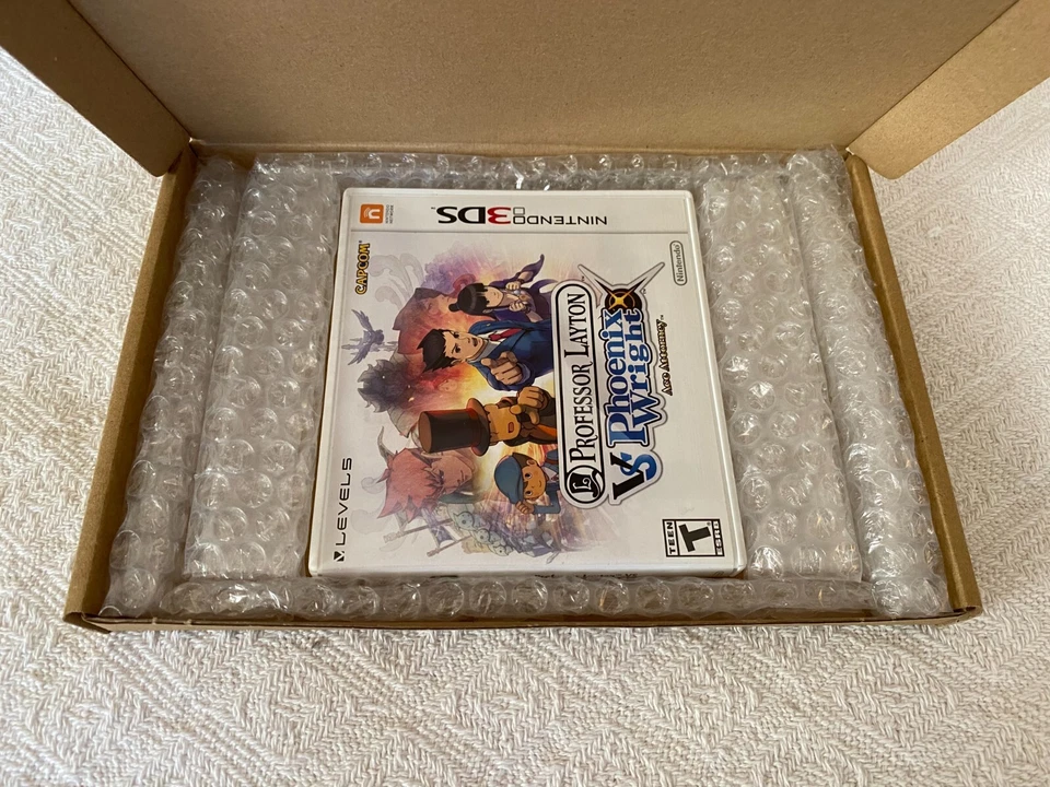 Professor Layton vs Phoenix Wright Nintendo 3DS - NTSC-U/C USA VGC CIB - Tracked - Image 3 of 4
