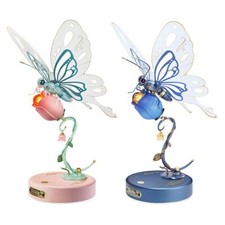 Rompecabezas de metal ROKR 3D mariposa mecánico eléctrico modelo kits de construcción juguete para niños