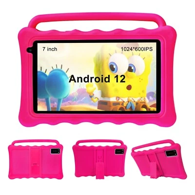 BYYBUO Kids Tablet 7.0 inch Android 12 Tablet for Kids 32GB Bluetooth WiFi Dual Camera