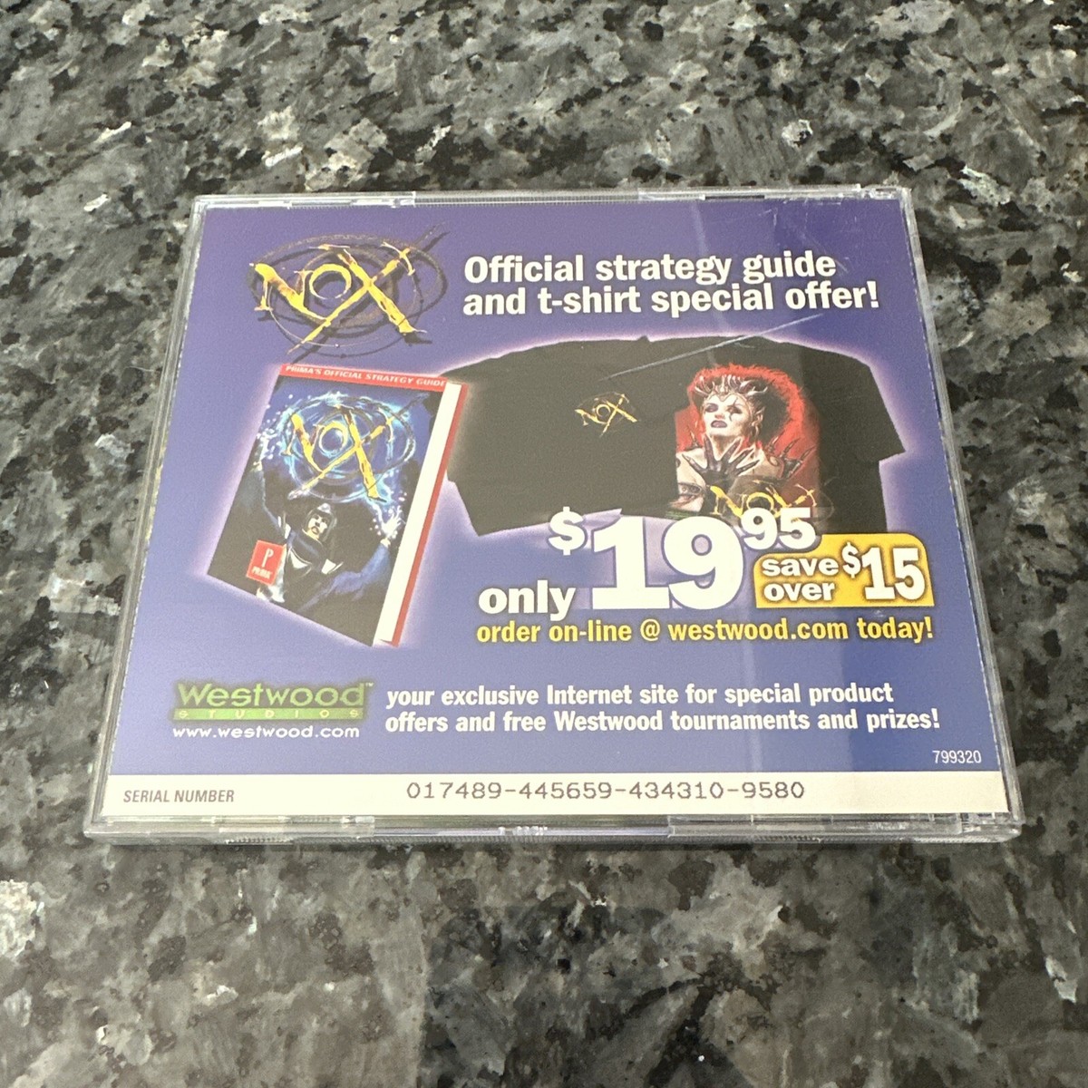 NOX: Computer Video Game; 2-Disc PC CD-ROM; Westwood Studios