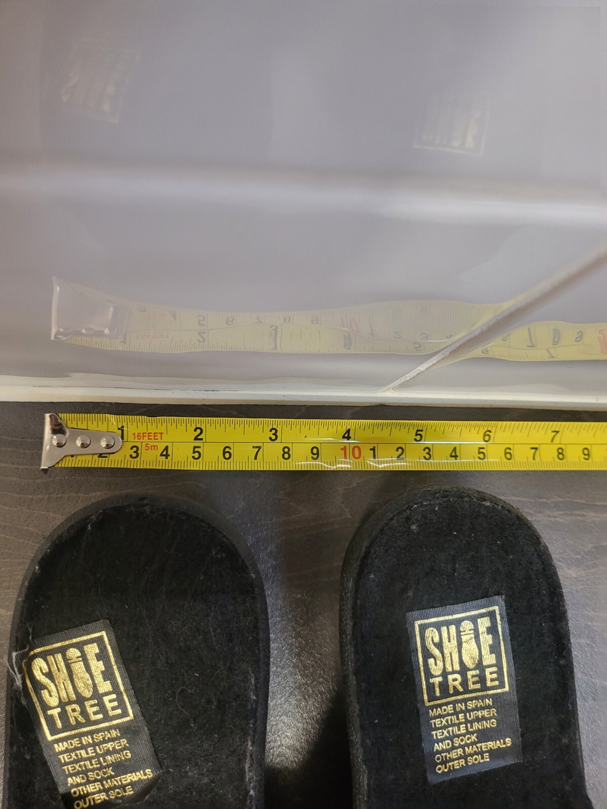 SAOLA Pantofole Zeppa Donna Taglia 7 (40) Nero Oro Suola Plastica Tomaia Tessuto Finto