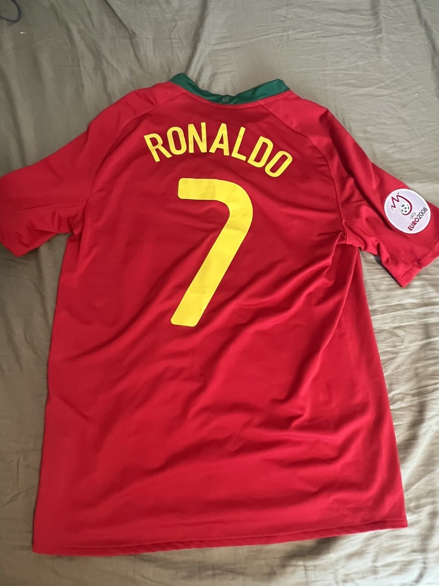 Ronaldo Cristiano Portugal 2008/2009 Nike Home Soccer Futbol