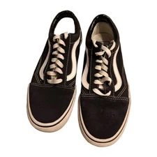 Vans Black Athletic Shoes Sneakers Men's 6, Women's 7.5