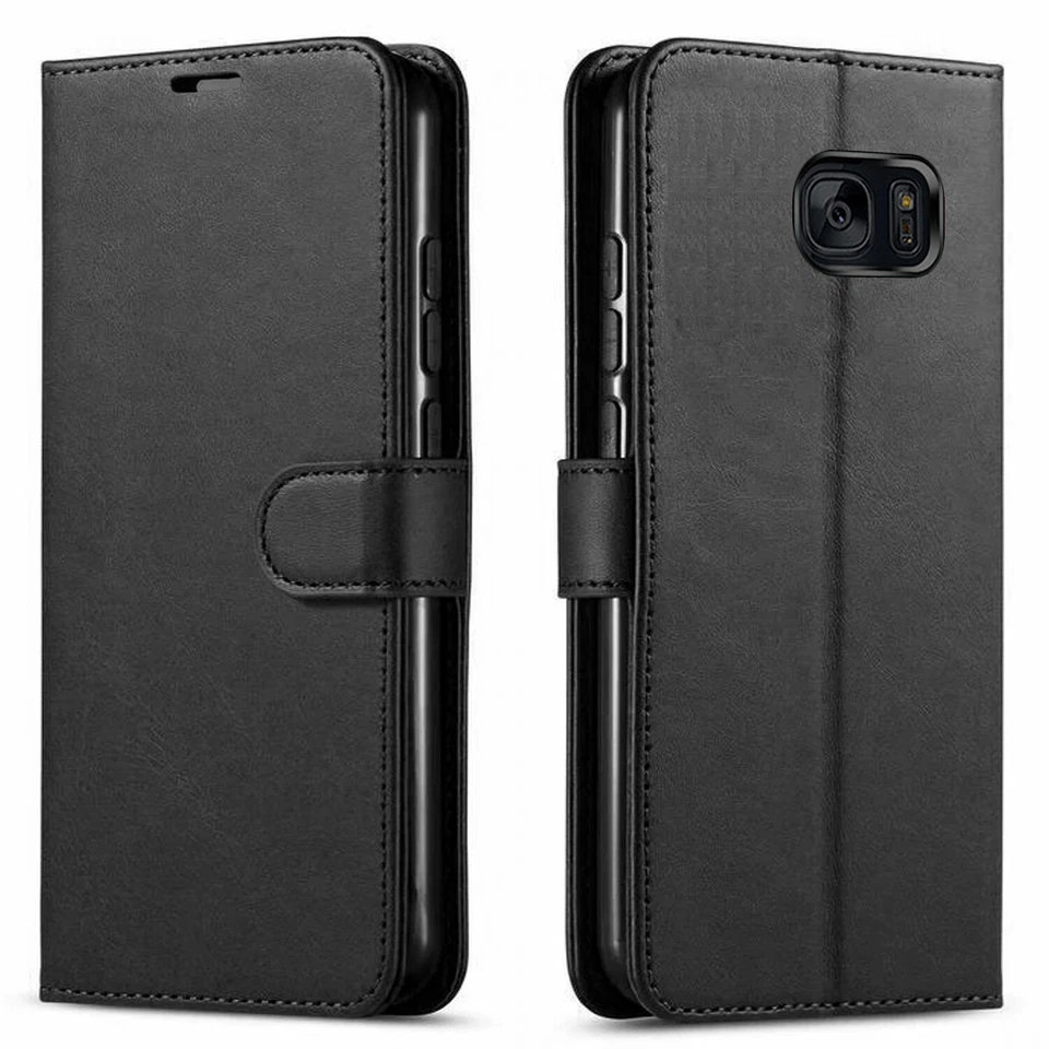 For Samsung Galaxy S7 /S7 Edge Case Phone Cover Wallet+ Tempered Glass Protector - Image 3 of 4