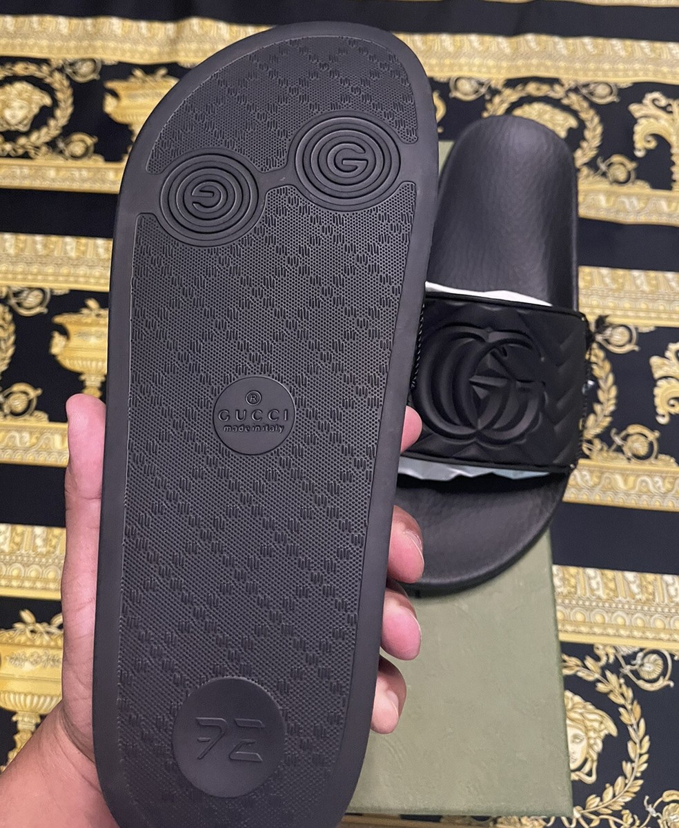 NEW IN BOX AUTH GUCCI GG Matelasse Quilted Slides Sandal