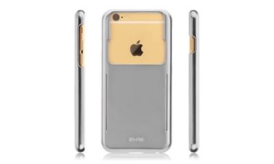 New ID-ON STOR Credit Card Storage Slim Case Stand iPhone 6 6s Metallic Silver