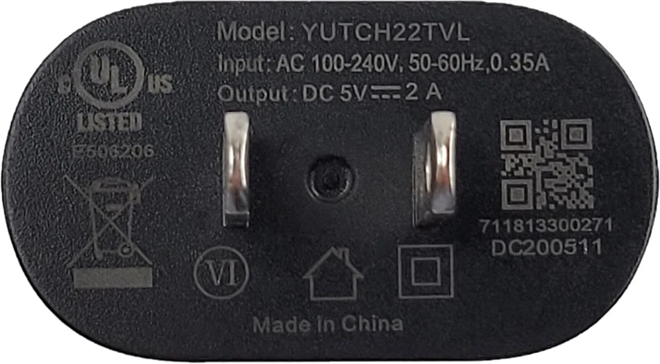 Cargador Nokia OEM (5V-2A) YUTCH22TVL negro + dos cables USB (tipo C y micro B) Foto 2 de 4