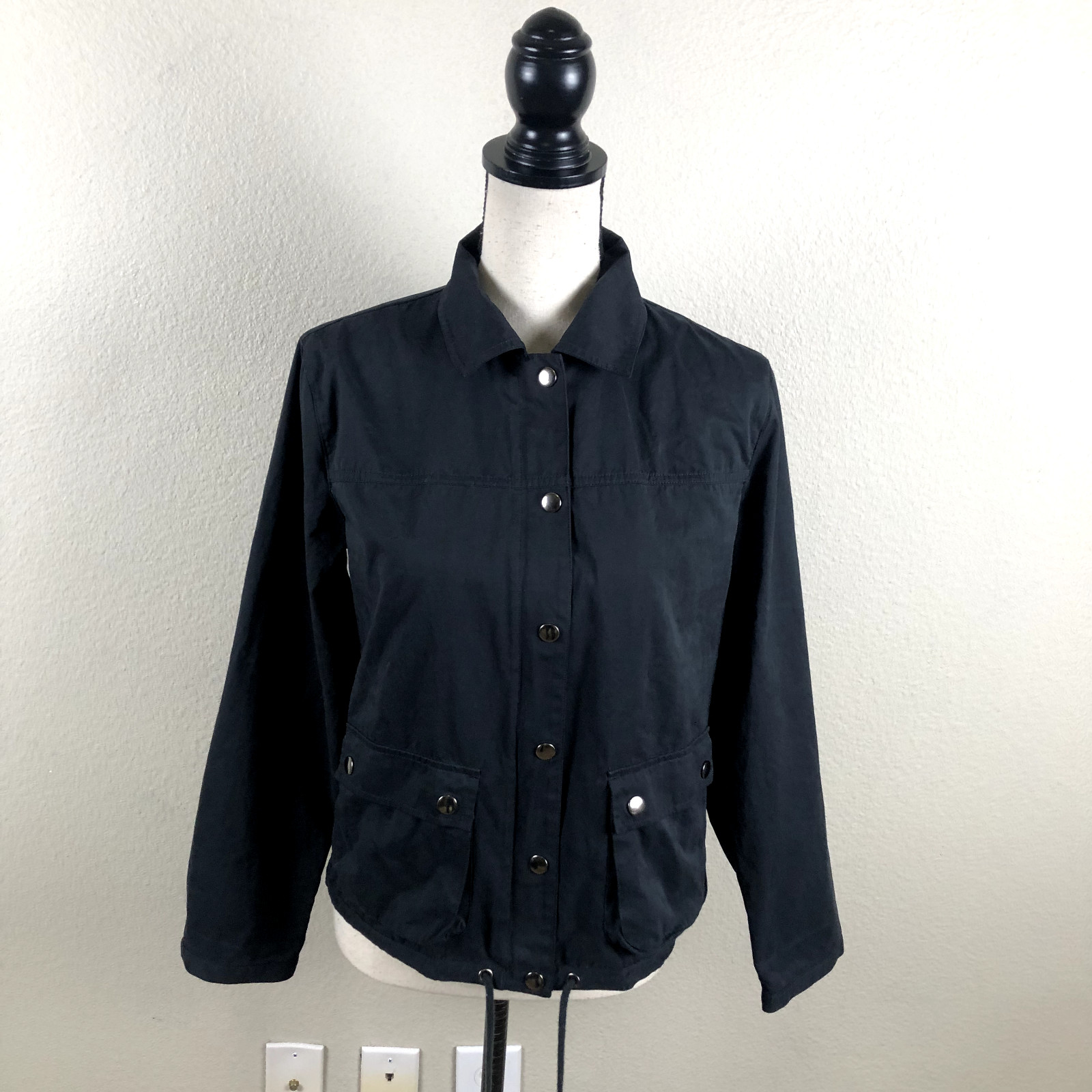 Chicos Jacket Windbreaker Womens Small Chicos 0 B… - image 10