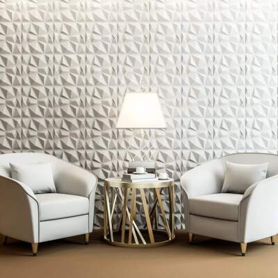 36/60pcs PVC 3D Wall Panels Fireproof Waterproof Wall Sticker Wall Ceiling Decor