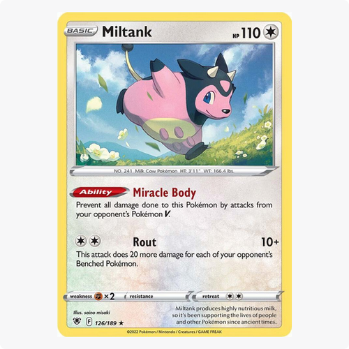 Miltank 126/189 Astral Radiance Pokemon TCG Holo Rare