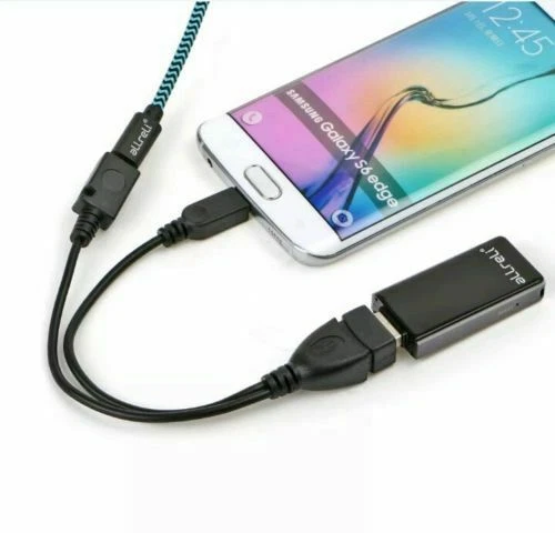 2x Micro USB Host OTG Cable with USB Power for Samsung / HTC / Nexus /Lg Phones - Image 2 of 4