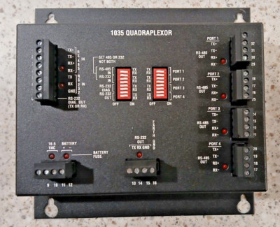 DSX Access Systems DSX-1035 Quadraplexor, 4 Channel, RS-485 MUX/Repeater, Used