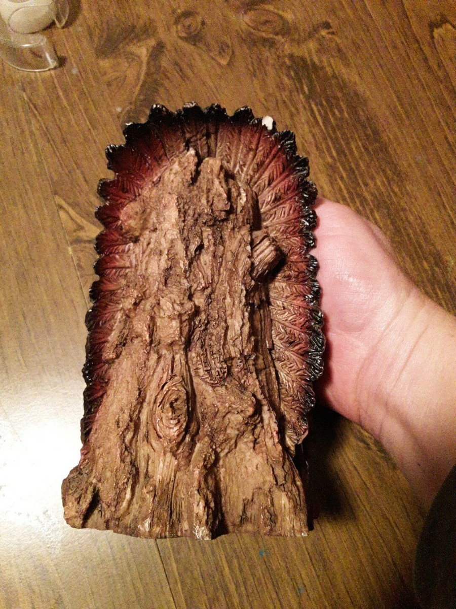 Native American Indian Head Chief Statue Figurine Vintage Great