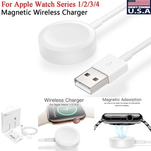 Cable Cargador Inalámbrico Magnético para Apple Watch 1/2/3/4 iWatch 38 a  44mm Series | eBay