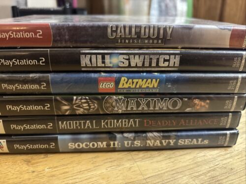6 PS2 Games COD, Kill Switch, Lego Batman, Maximo, MK, Socom II - Picture 2 of 2